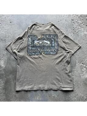 Extremely Rare Vintage 90s Quiksilver single stitch surf tee grail c